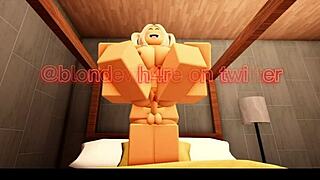 Blonde Roblox Cheerleader with Headless Jock Boyfriend