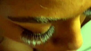 Ebony teen worships ass in sexy scene