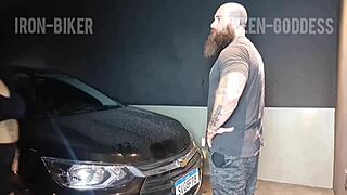 Couldn't Resist and Had Wild Sex in Garage!