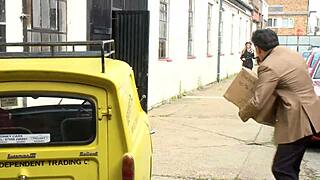 Jenny Babie and Stacey Saran finish him off with double BJ after screw