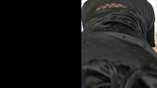 Alice fire sucks cock in toilet, loves monster toys on dick and pussy fucking