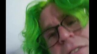 asian redhead shemale enjoys intimate moments with partner