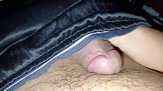 How Delicious Boyfriend's Semen Looks During Handjob in Public