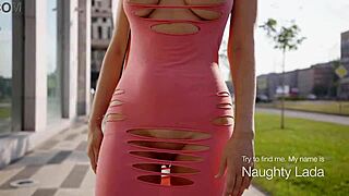 I Felt So Naughty Cutting My Dress to Flash Outdoors to Strangers