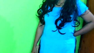 indian babe gives hot handjob with big tits