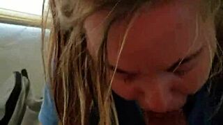 Blonde Mature Woman Deepthroats Big Black Cock Until Explosive Cumshot