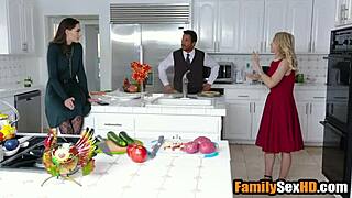 thanksgiving turns into taboo group sex orgy.