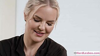 Black Beauty Enjoys Massage from Blonde Masseuse Ana Foxxx Slimthick Vic