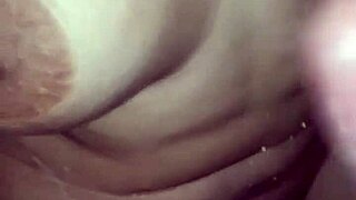 colombian bride babe tries homemade sex while showering with cute natural tits