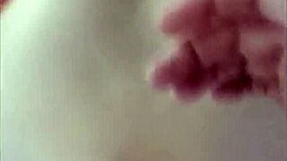 asian redhead shemale enjoys intimate moments with partner