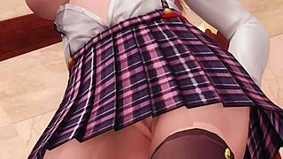 doa5 honoka gravure studio - 11 j shows her topless shower close-ups