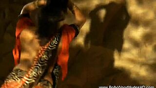 Watch the exotic bollywood lover striptease and rip clothes!