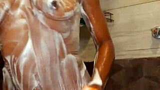 sexy whore drips wet pussy while masturbating with toys