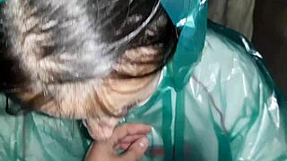 Russian Lesbian Brings Stranger to Orgasm in Barn