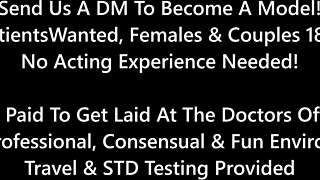 doctor tampa explores aria nicole's shaved urethra backstage