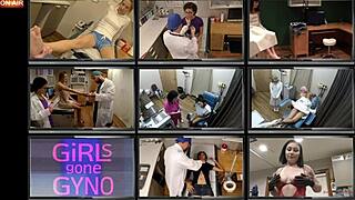 doctor tampa explores aria nicole's shaved urethra backstage