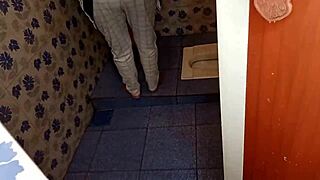 Indian Bhabhi Caught Fingering in Bathroom Gets Pussy Pounded