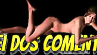 Latina stripper dances and masturbates on stage