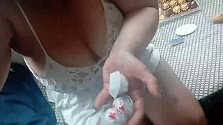 i'm ginger paris, masturbatin' with chocolates in my lingerie, oh gosh