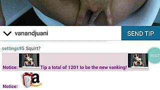 Web chat session with random user