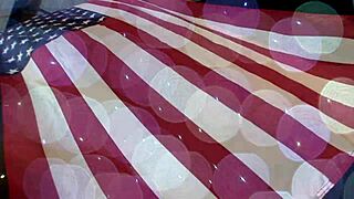 Sexy Blonde Amy Seduces Two Men with Big Tits