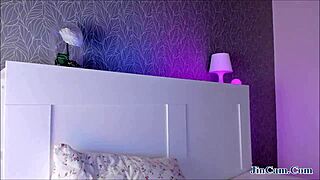 Young Babe Skillfully Masturbates Tits and Pussy on Webcam