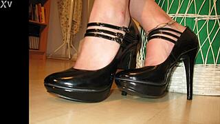 for those into european femdom with german mistress dominating slave through feet and kinky bdsm play.
