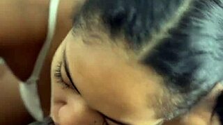 Pov blowjob from stepbrother's big black cock 😍 amateur couple nysdel