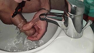 Solo Handjob Leading to Shaved Masturbation Climax