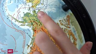 nerd gets her slim blonde ass fucked deep and hard with cumshot