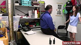 sweet girl caught stealing at work