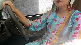my asian stepsister sucked my cock deepthroat for a car ride, moaning loudly