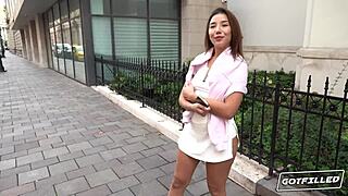 Layla scarlett rides cock to fill her