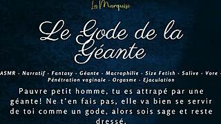 le gode de la géante delivers french audio joi for european macrophilia jerk off