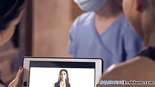 Squirting lesbians, let's fingerfuck after yoga