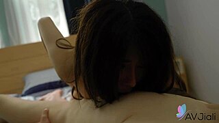 brunette sexy taiwanese girl ranako gets handjob pussy bent over close up moaning riding doggystyle
