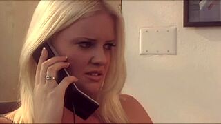 Kelly Kline's Hairless Asshole Rides Monster Cock In Fishnets!