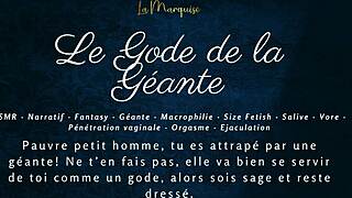 i love the giantess's dildo french joi