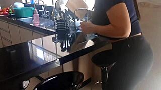 Maid In Leggings, Want Money For Juicy Shaved Pussy Fun?!