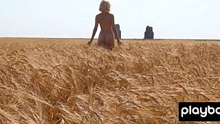 Jenessa Dawn Feels Free Posing Naked On Ranch