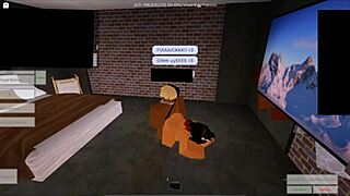 She gets roughly fucked in roblox's hidden side