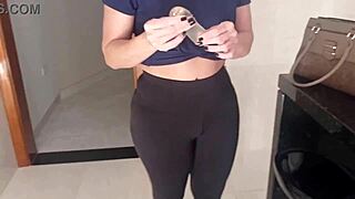 Maid In Leggings, Want Money For Juicy Shaved Pussy Fun?!