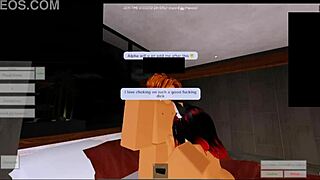 She gets roughly fucked in roblox's hidden side