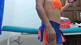 he whispers, 'time to insert this anal plug at work'