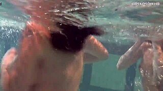 Ivetta And Katka And Barbara Hot Underwater Lesbians