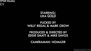 Lika Gold's holes pounded in DP ATM balls deep