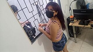 Sex toy salesman at my window sold exclusive dildos for my juicy vagina