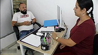 Intense Deal With Boss Leads To Deep Blowjob, Doggystyle Fucking, And Cum On Tits For Salary Raise