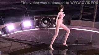 sakine meiko in nostalgic project diva nude mod full nude version