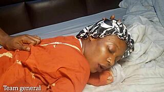 Wow look at that creamy pussy in bedroom doggystyle